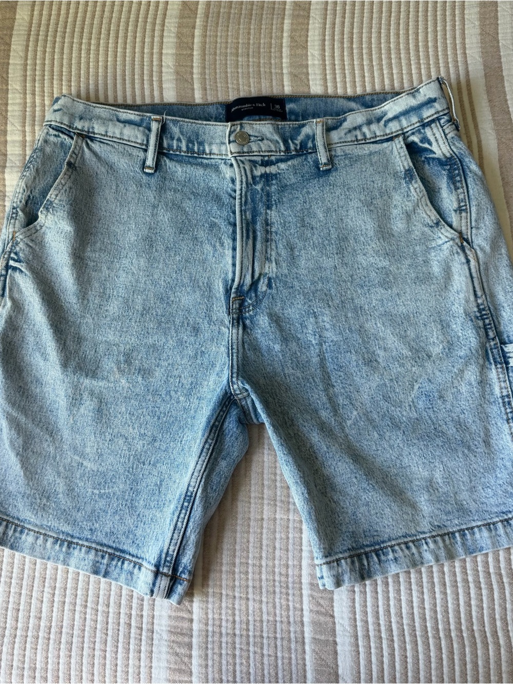 Abercrombie & Fitch Light Blue Denim Shorts